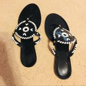 Black Jack Rogers Jelly Sandals